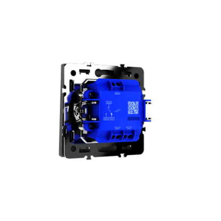 Проходной переключатель встраиваемый Voltum S70 одноклавишный 10А, (титан)