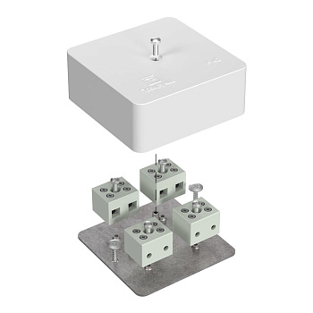 Коробка огнестойкая для кабель-канала 40-0450-FR6.0-8 Е15-Е60 (латунь) 75х75х30 Промрукав (87 шт/уп)