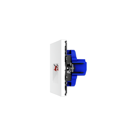 Розетка акустическая встраиваемая Voltum S70 4-местная, (белый матовый)