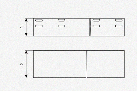 Лоток глухой ЛМГ 50х50х2000 УХЛ1, оцинкованный лист S0,7