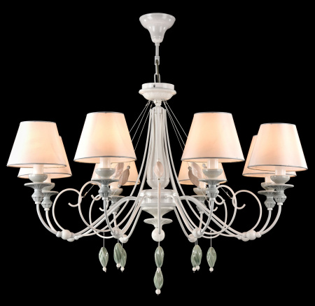 Люстра 8*E14 40Вт Жемчужный белый IP20 Adelia ARM540-08-W Maytoni