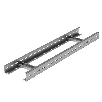 Вертикальный лестничный лоток 400х50х3000, толщ. 2,0 мм, гор. цинк Ostec