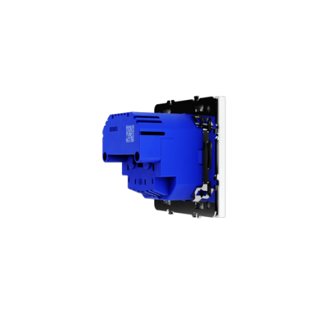 Розетка встраиваемая Voltum S70 с заземлением и защитными шторками, 16А, с USB, A+A, (белый матовый)