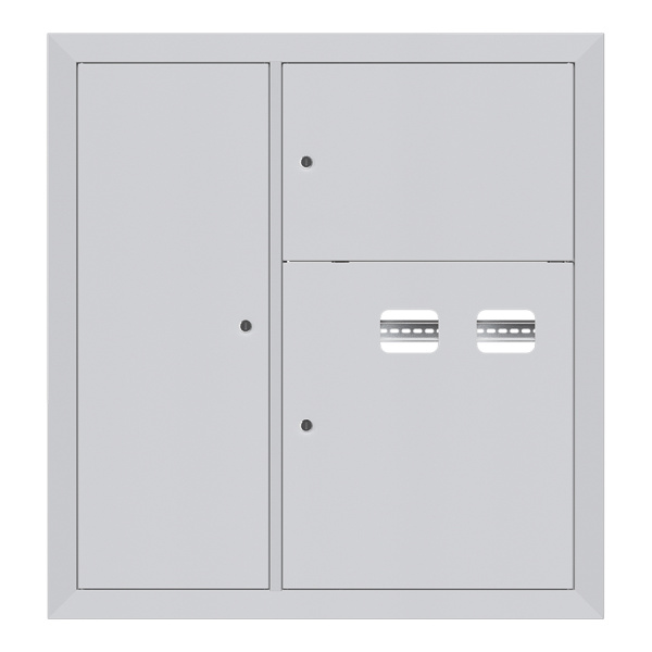 Щит этажный 2 кв, слаботочка слева (1000х950х150) Basic EKF