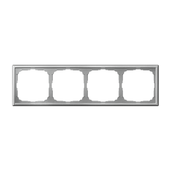 ARTGALLERY 4-постовая РАМКА, универсальная, АЛЮМИНИЙ Systeme Electric