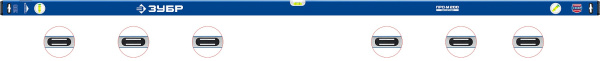 Усиленный магнитный уровень 2000 мм с зеркальным глазком Профессионал-М ЗУБР