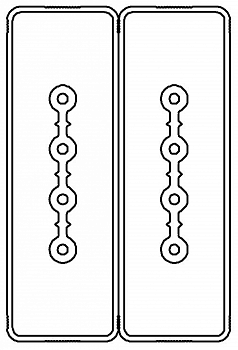 Секция прямая шинопровод 3+3 точек отвода L=3000мм Cu 4P+4P 25A DKC