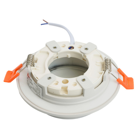 Светильник потолочный встраиваемый, 15W 230V GX53, IP44, белый, круг, без лампы, DL504 Feron