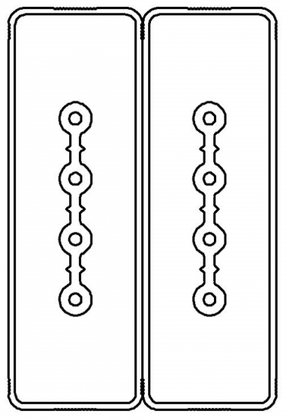 Секция прямая шинопровод 3+3 точек отвода L=3000мм Cu 4P+4P 25A DKC