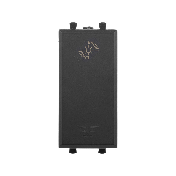 Диммер кнопочный модульный для LED ламп, "Avanti", "Черный матовый", 1 модуль DKC