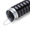 Металлорукав Р3-ЦПнг-LS  15 с протяжкой (Fortisflex) черный (50м) КВТ