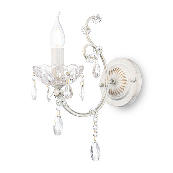 Бра 1*E14 60Вт Кремовый с Золотом IP20 Sevilla DIA004-01-WG Maytoni