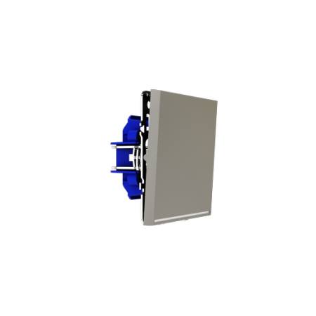 Выключатель встраиваемый Voltum S70 одноклавишный с подсветкой 10А, (шелк)