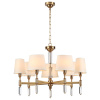 Люстра E14 7*40W LONDON бронзовый/белый/ткань ODEON LIGHT