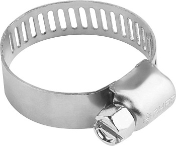 Хомуты НХ-8П, нерж. сталь, просечная лента 8 мм, 13-26 мм, 5 шт, Профессионал ЗУБР