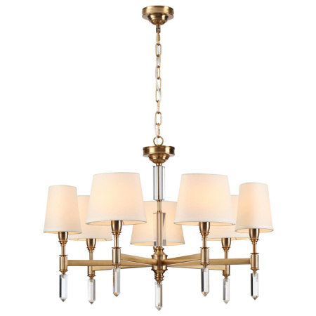 Люстра E14 7*40W LONDON бронзовый/белый/ткань ODEON LIGHT