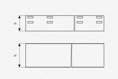 Лоток глухой ЛМГ 500х80х3000 УХЛ1, оцинкованный лист S1,5