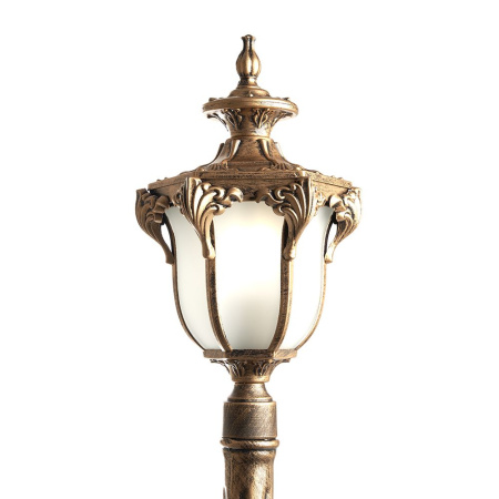 Светильник садово-парковый Feron PL4047 шестигранный, столб 60W 230V E27, черное золото