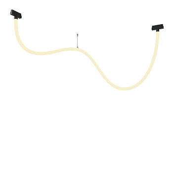 Трековый подвесной светильник LED 50Вт Черный IP20 Magnetic track system Exility TR101-2-50W3K-B Technical Maytoni