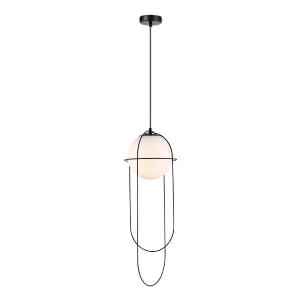 Светильник подвесной Черный/Опал E27 1*60Вт SL1189.403.01 ST LUCE
