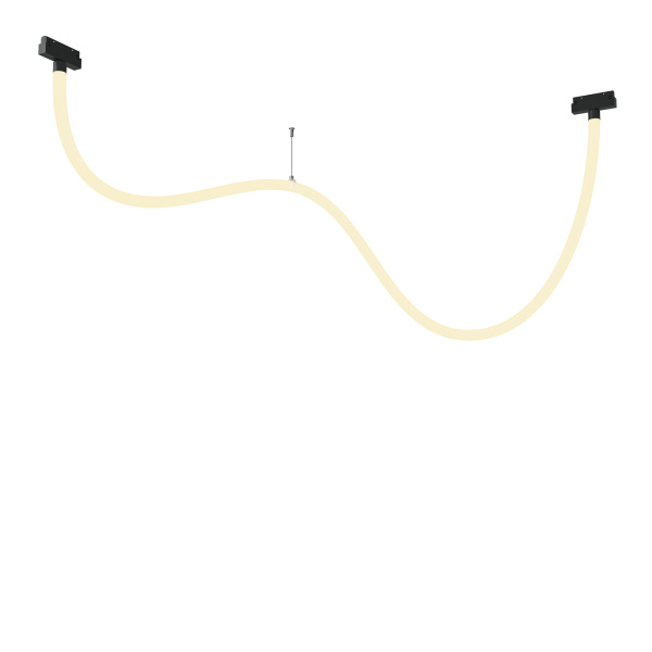 Трековый подвесной светильник LED 50Вт Черный IP20 Magnetic track system Exility TR101-2-50W3K-B Technical Maytoni