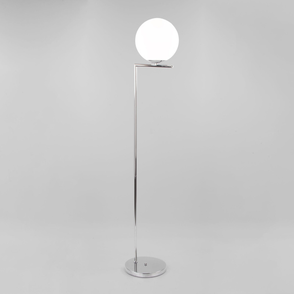 Торшер со стеклянным плафоном 1*E27 60Вт хром IP20 Frost (01083/1 хром) Eurosvet