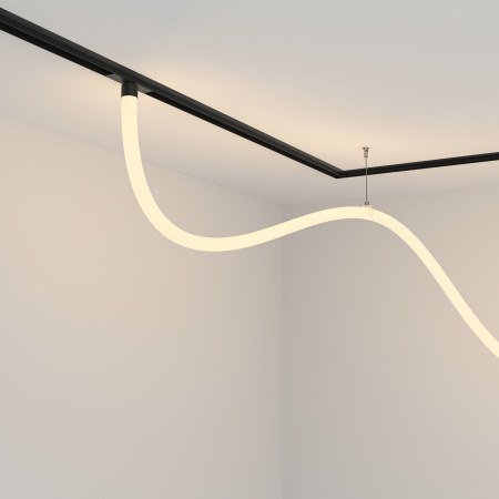 Трековый подвесной светильник LED 50Вт Черный IP20 Magnetic track system Exility TR101-2-50W3K-B Technical Maytoni