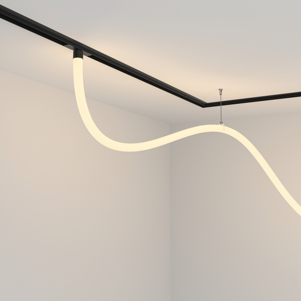 Трековый подвесной светильник LED 50Вт Черный IP20 Magnetic track system Exility TR101-2-50W3K-B Technical Maytoni