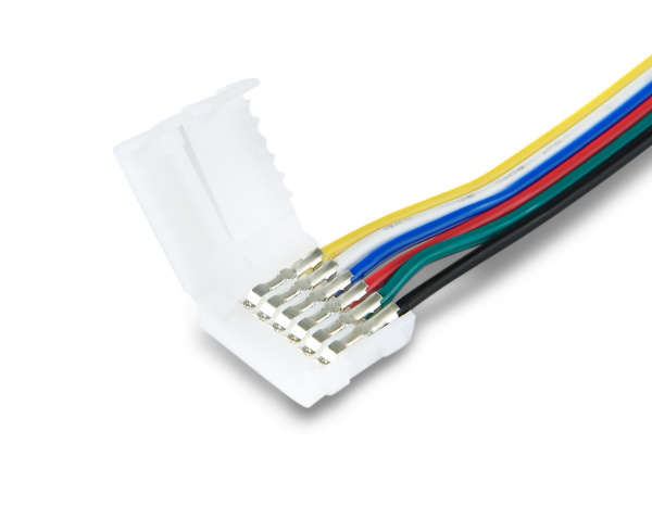 Соединитель гибкий двухсторонний для светодиодной ленты 5050 12/24V (6 конт.) 150 мм GS7851 (5шт) Ambrella Light