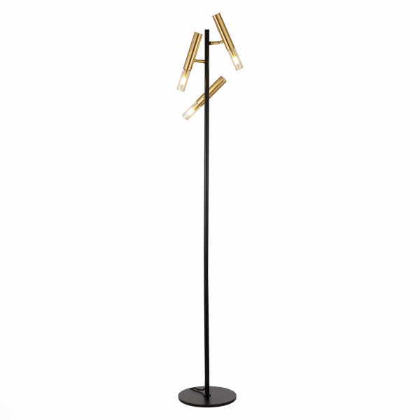 Торшер Черный/Коньячный, Золотистый G9 3*5Вт SL1236.405.03 ST LUCE