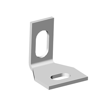 Уголок для крепления хомутов, толщ. 4,0 мм, гальван. цинк Ostec