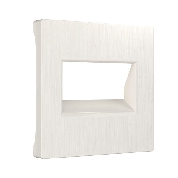 Встраиваемые механизмы Накладка  СУ для 2-ой розетки Еthernet RJ-45 . перламутр рифленый IP20 Werkel