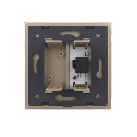 Розетка микрофон TRS 6.3 JACK Золотая Livolo