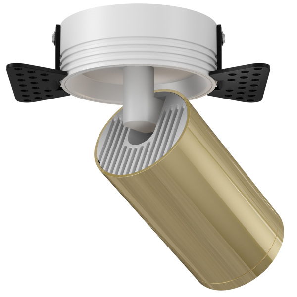 Встраиваемый светильник 1*GU10 10Вт Белый с Золотом IP20 FOCUS S C058CL-1WG Technical