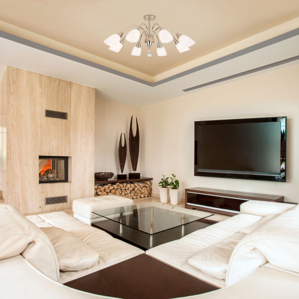 Потолочная люстра с плафонами 8*E27 40Вт золотой IP20 Ellene (30149/8 золото) Eurosvet