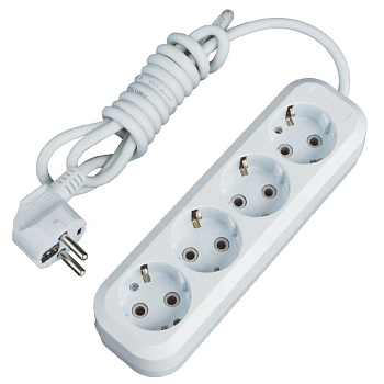 Удлинитель "Эксперт" 4 гнезда 5 метра 16А/3,5кВт с заземлением ПВС 3х1 PROxima EKF