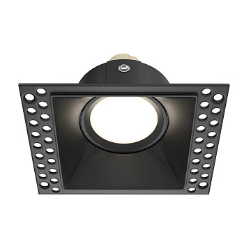 Встраиваемый светильник 1*GU10 50Вт Черный IP20 Downlight DL042-01-SQ-B Technical Maytoni