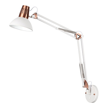 Бра,трансформатор с выключателем E27 60W 220V KAPAL белый/медный ODEON LIGHT