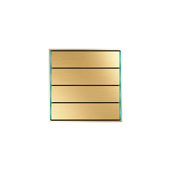 Donel Сенсорный кнопочный модуль KNX, 4 группы, глянцевое золото. Серия устройств: DKNX