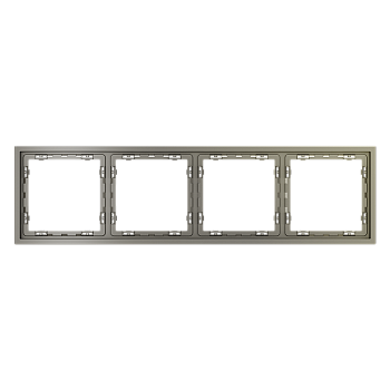 Рамка пластиковая Voltum S70 на 4 поста, (шелк)