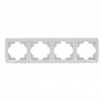 Мадрид Рамка горизонт. 4 пост . белый IP20 EKF