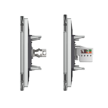 Розетка ТВ/КОМП RJ-45 Серая Livolo