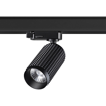 Трехфазный трековый св/д cветильник IP20 LED 4000K 12W 220V MAIS LED черный NOVOTECH