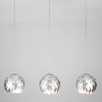 Подвесной светильник 3*E27 60Вт хром IP20 Cedro (304/3 серебро / хром) Bogate's