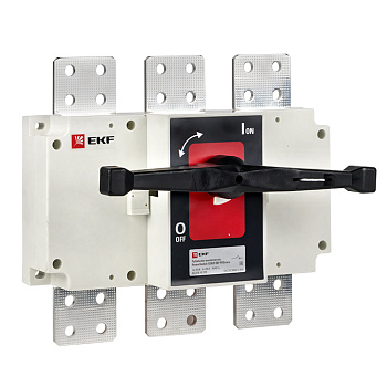 Рубильник-выключатель 1250A 3П c рукояткой управления для прямой установки PowerSwitch PROxima EKF