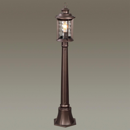 Ландшафтный св-к 107см E27 1*60W IP44 MAVRET темно-коричневый/стекло ODEON LIGHT