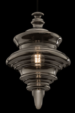 Подвесной светильник 1*E27 60Вт Матовый Черный IP20 Trottola P057PL-01B Maytoni