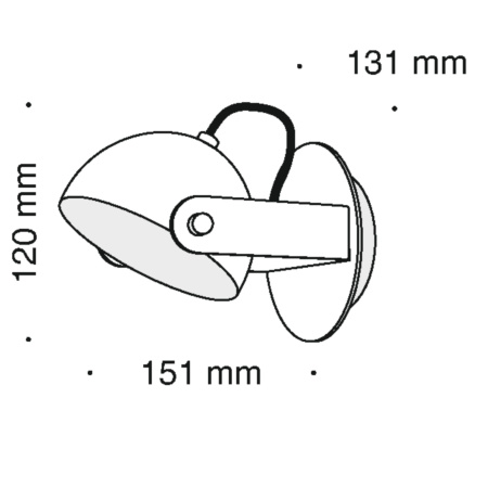 Бра 6Вт 3000K Белый IP20 Hygge MOD047WL-L5W3K Technical