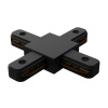 09-127 Коннектор Х-образный, однофазный, для накладного/подвесного шинопровода, IP20, 105х105х18мм, чёрный, пластик Apeyron