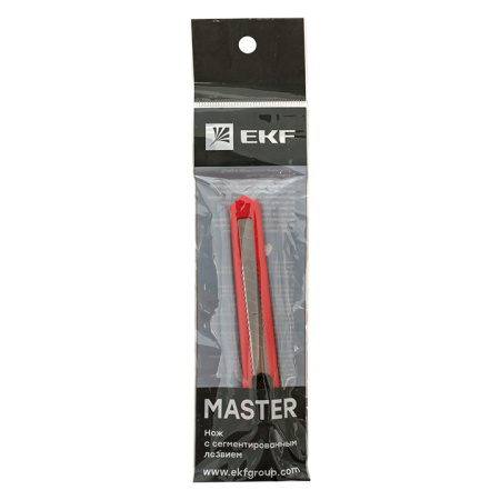 Нож с сегментированным лезвием 9 мм НСМ-10 Master EKF